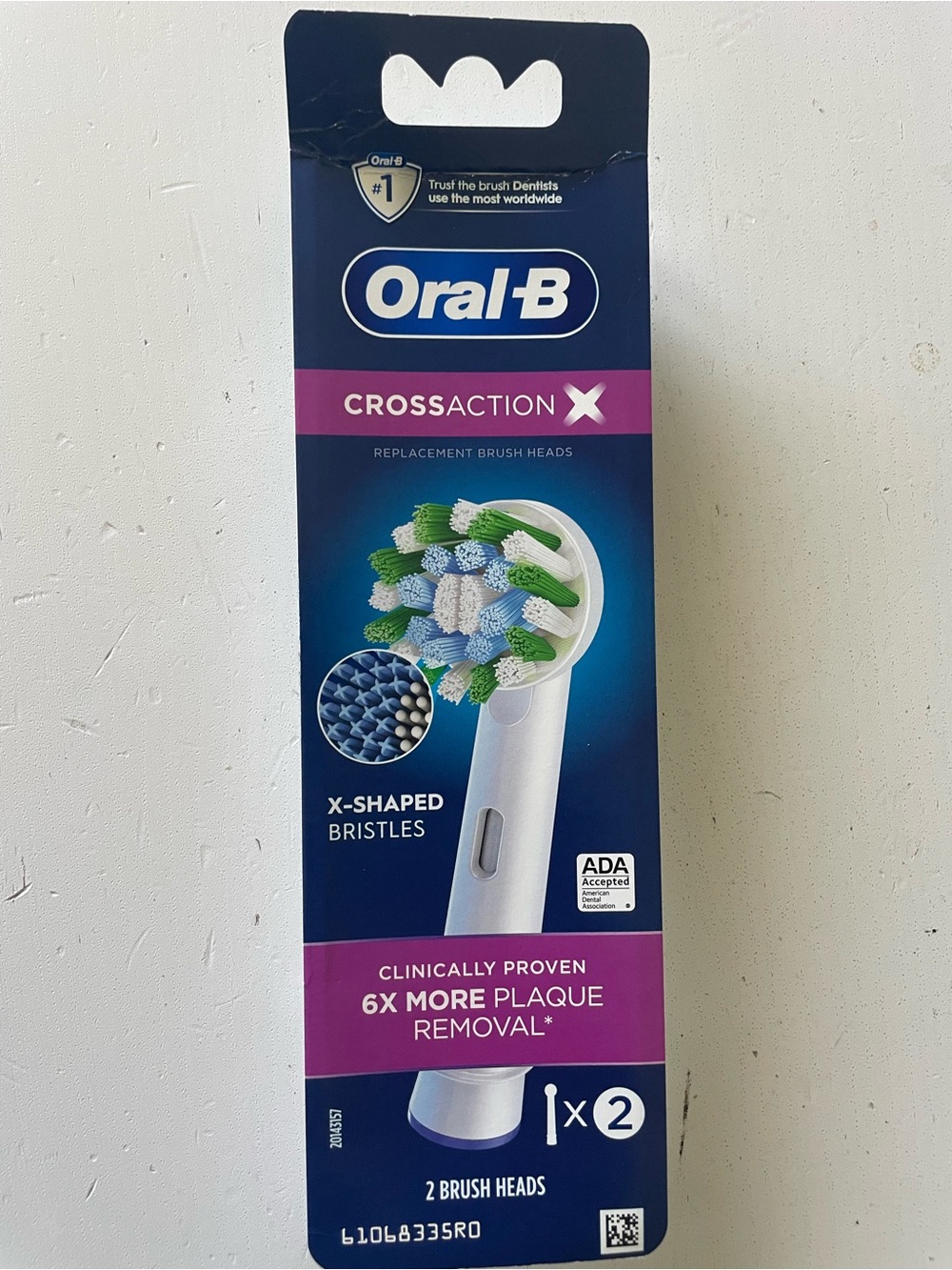 Oral B CrossAction Replacement Brush Heads